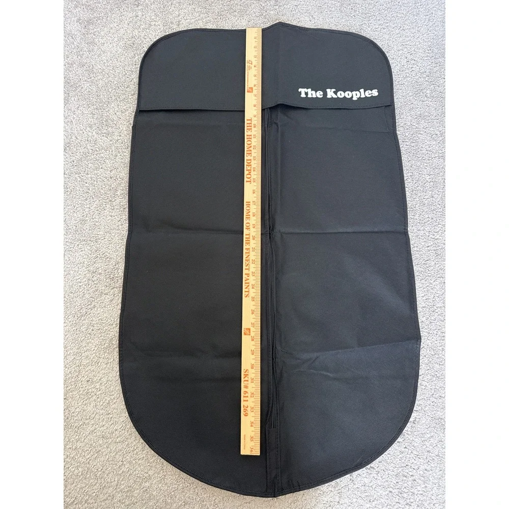 The Kooples Black Garment Bag Travel Suit Cover Logo Breathable 36x23